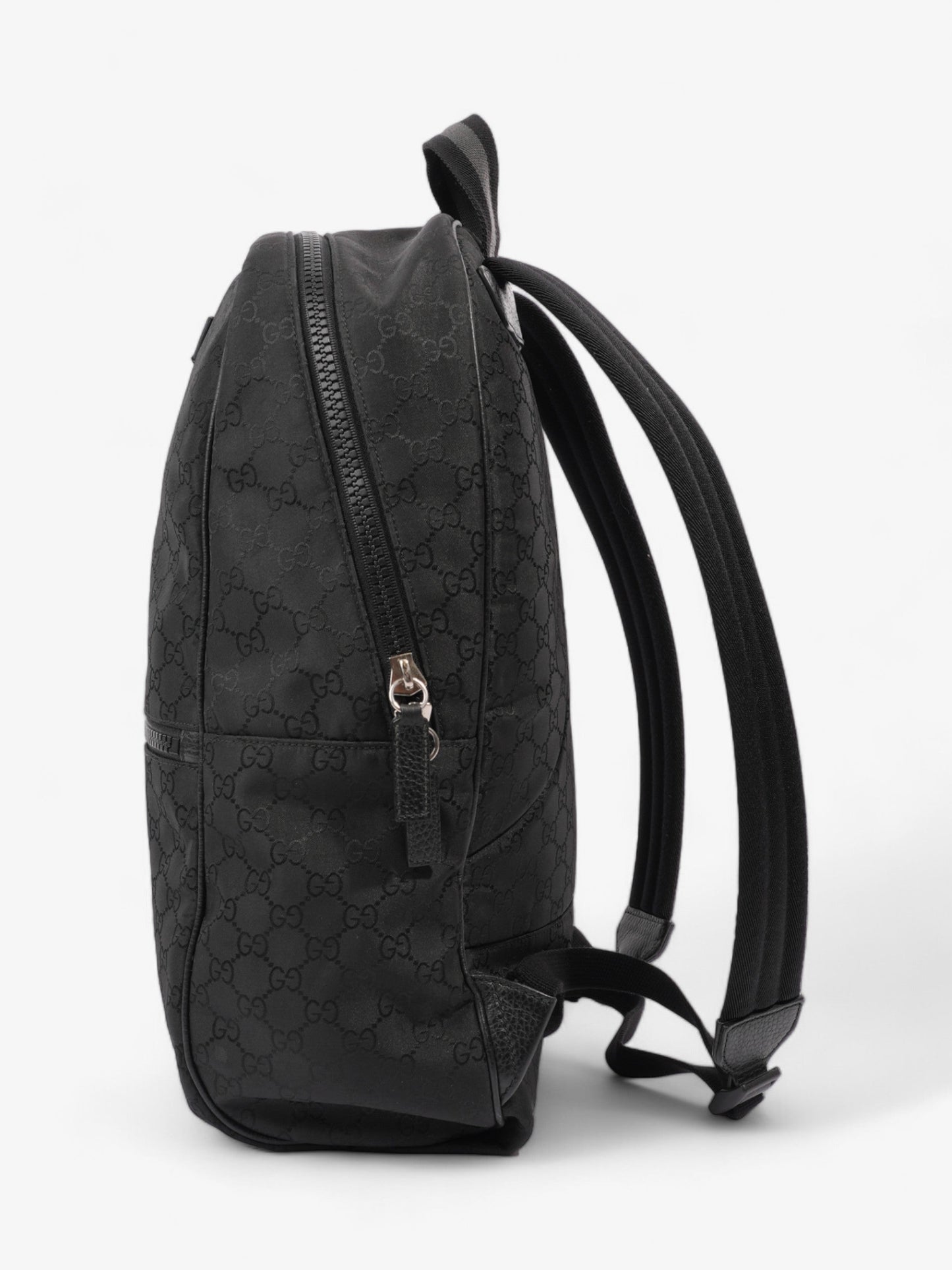 Gucci Double Zip Backpack Supreme Nylon Black