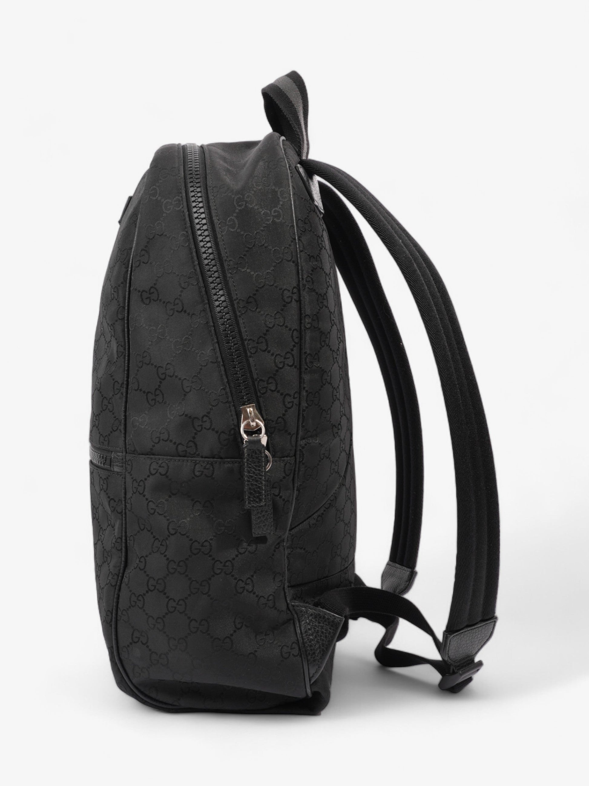 Gucci Double Zip Backpack Supreme Nylon Black