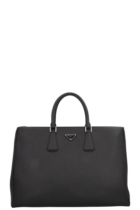 Prada Galleria Tote Bag Saffiano Black Large