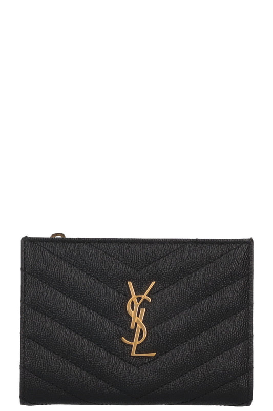 YSL Saint Laurent Cassandre Wallet Black Handbag