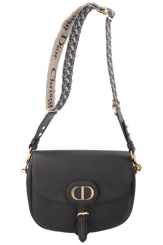 Dior Crossbody Bag Bobby Bag Leather Black Large