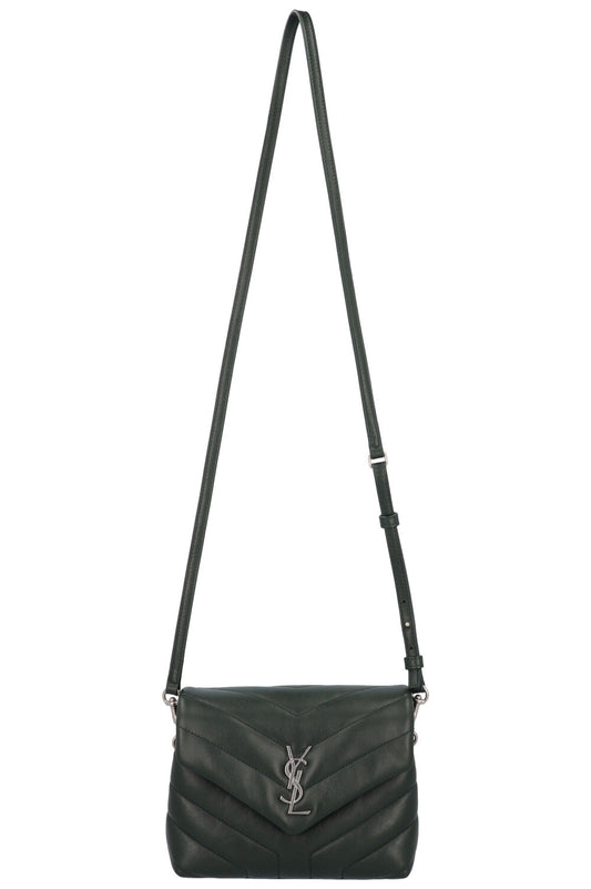 YSL Saint Laurent Crossbody Bag Loulou Leather Green Toy