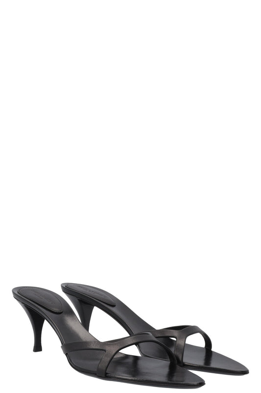 YSL Saint Laurent Carla 60 Mules Black Shoes