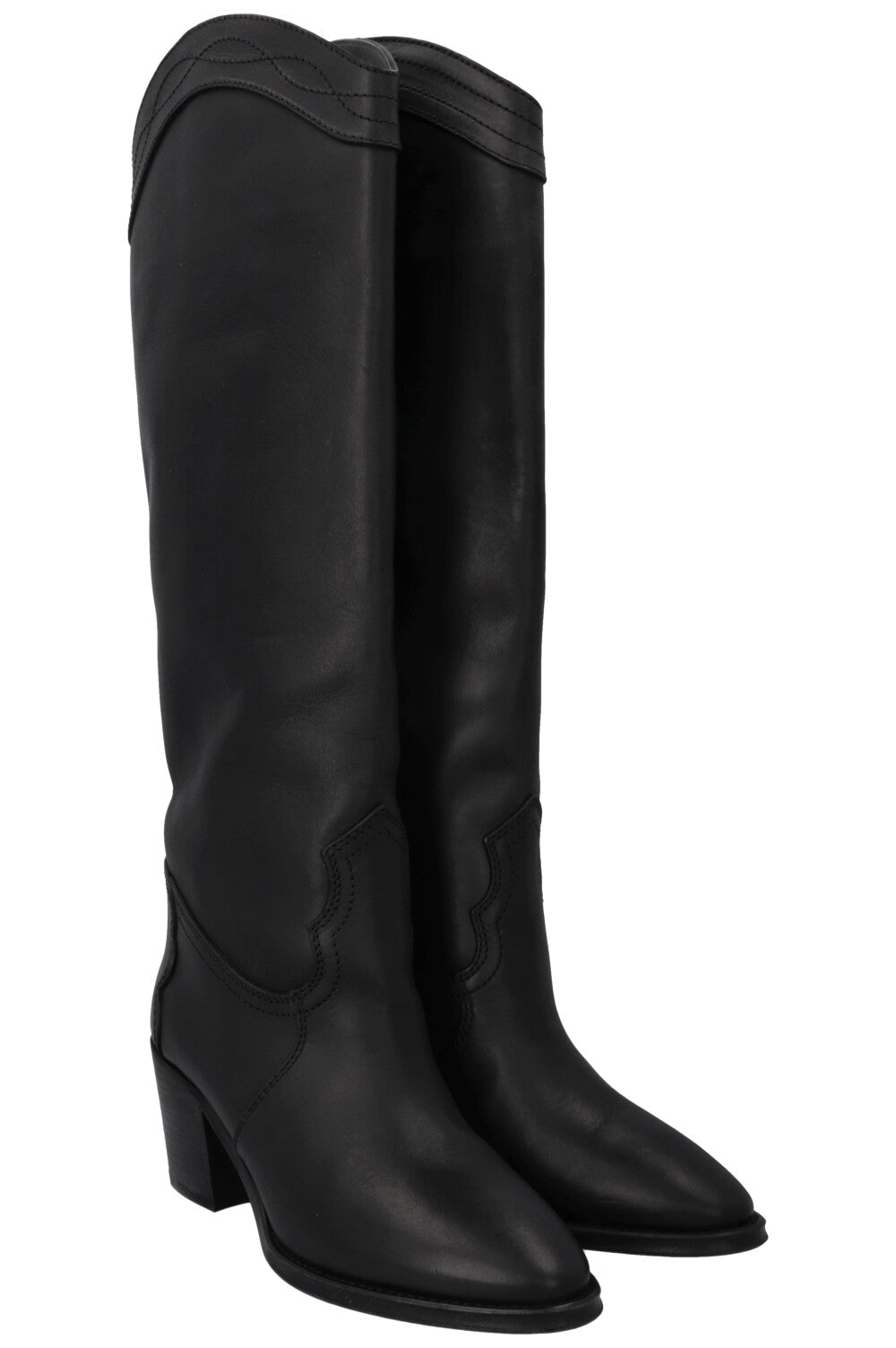 YSL Saint Laurent Cowboy High Boots Black Shoes