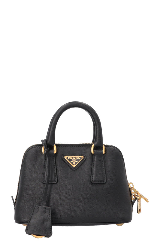 Prada Promenade Bag Saffiano Black Mini Mini Bag