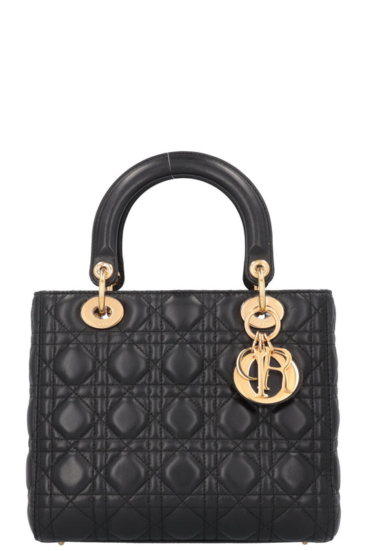 Dior Handbag Lady Black Medium