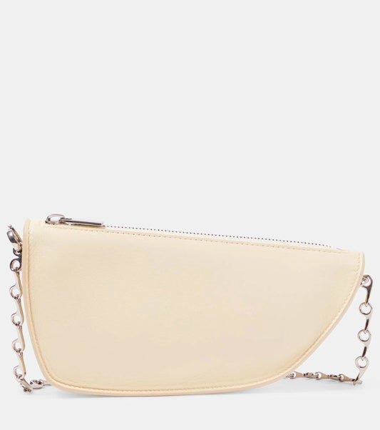 Burberry Shield Bag Leather Micro Shoulder Bag