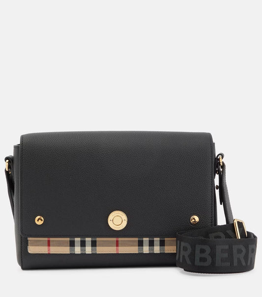 Burberry Note Bag Leather Shoulder Bag