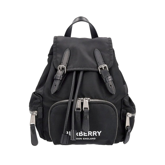 Burberry Luxury Backpack Nylon Black Small