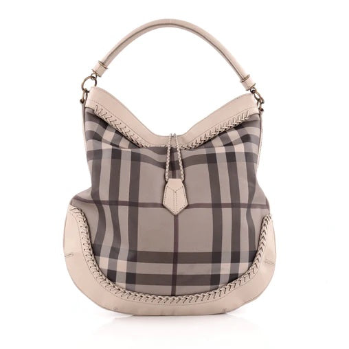 Burberry Smoked Check Parade Hobo Bag
