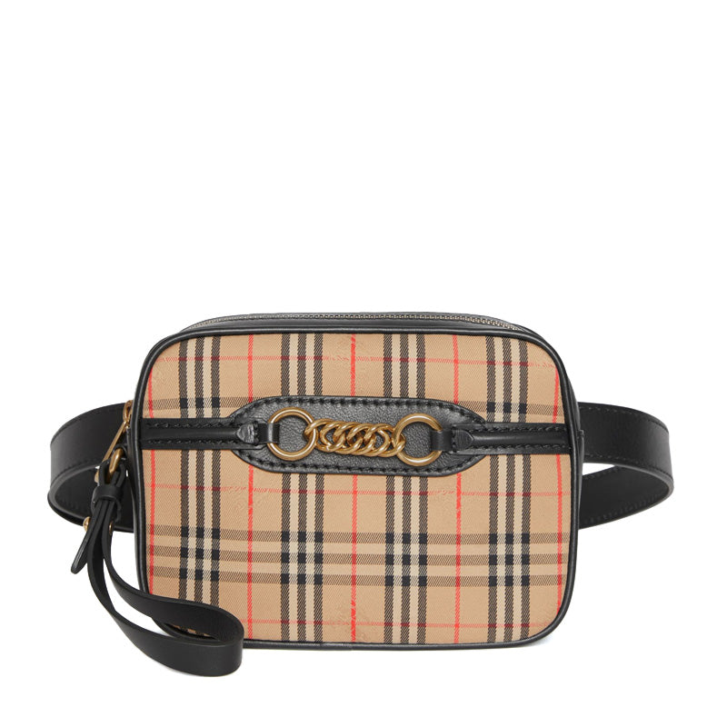 Burberry The Knight Check Link Bum Bag Travel Bag