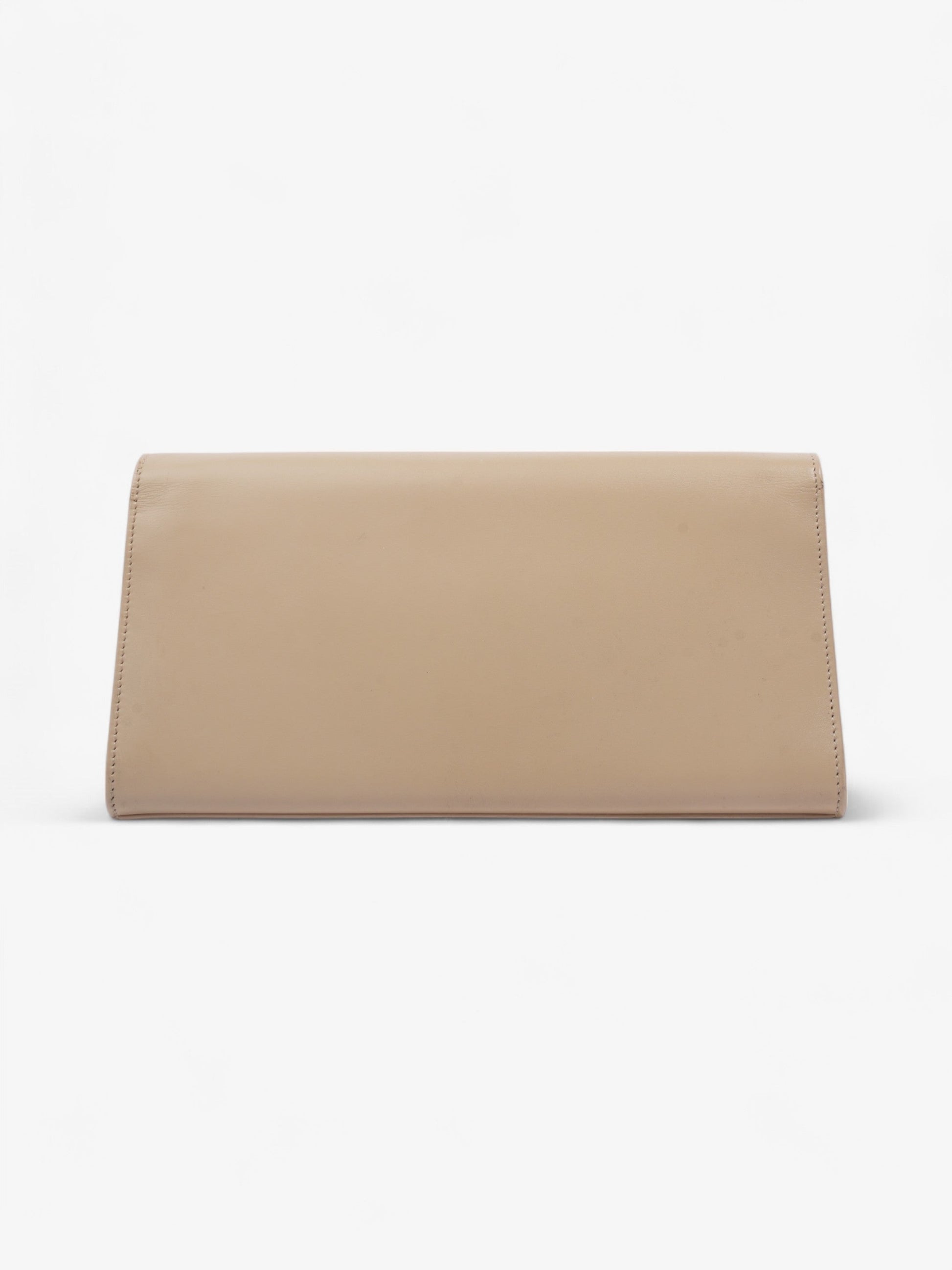 YSL Saint Laurent Kate Clutch Leather Monogram Beige Clutch Bag