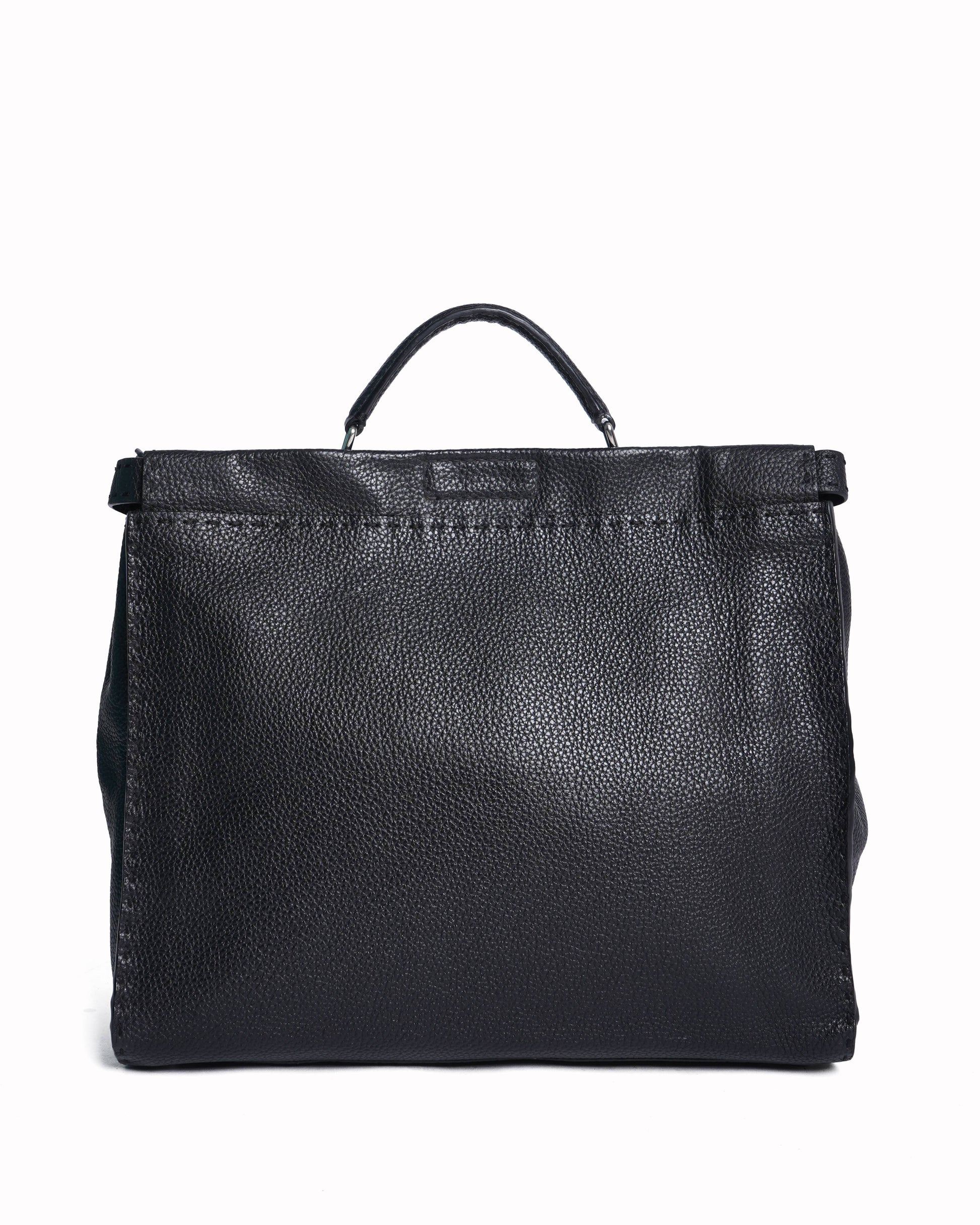 Fendi Handbag peekaboo Leather Black Top Handle