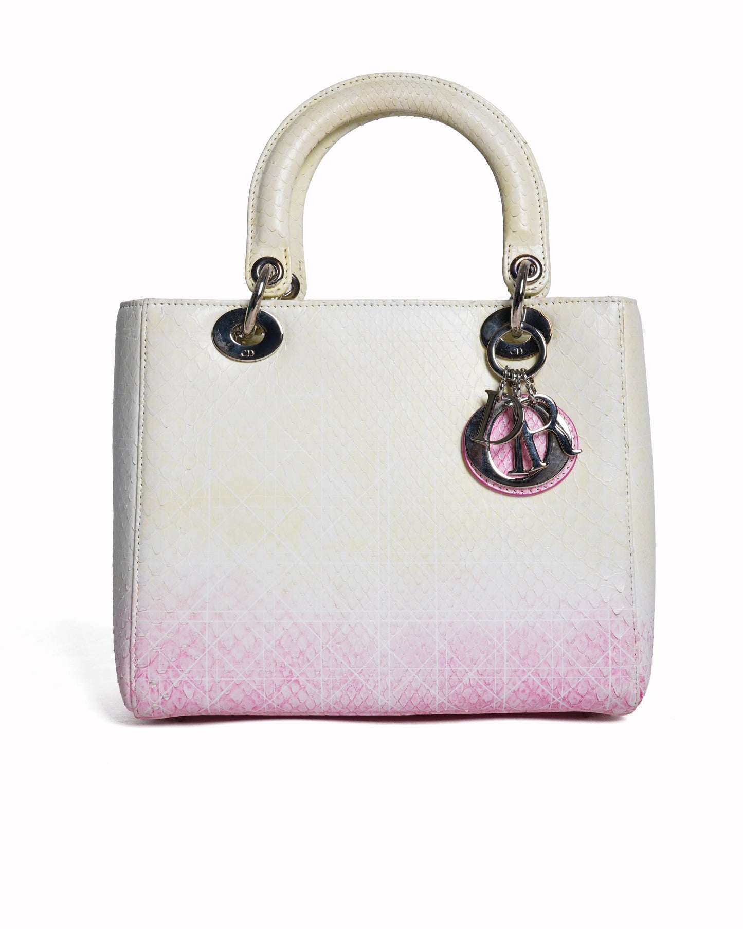 Dior Shoulder Bag Christian - lady bag Python Pink Yellow