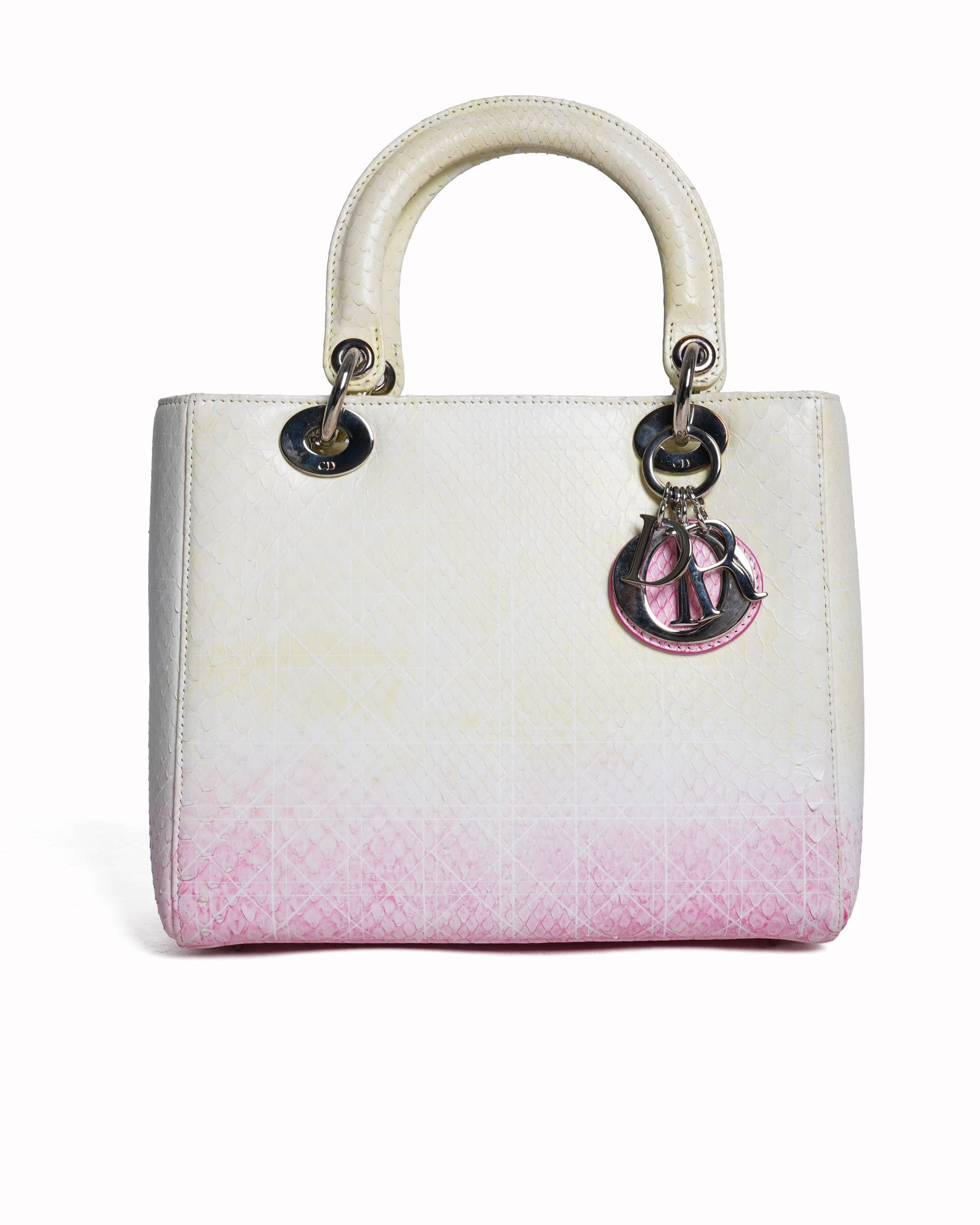 Dior Shoulder Bag Christian - lady bag Python Pink Yellow