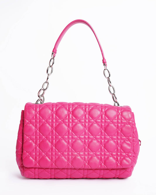 Dior Handbag Christian cannage bag Quilted Pink Flap Shoulder Bag