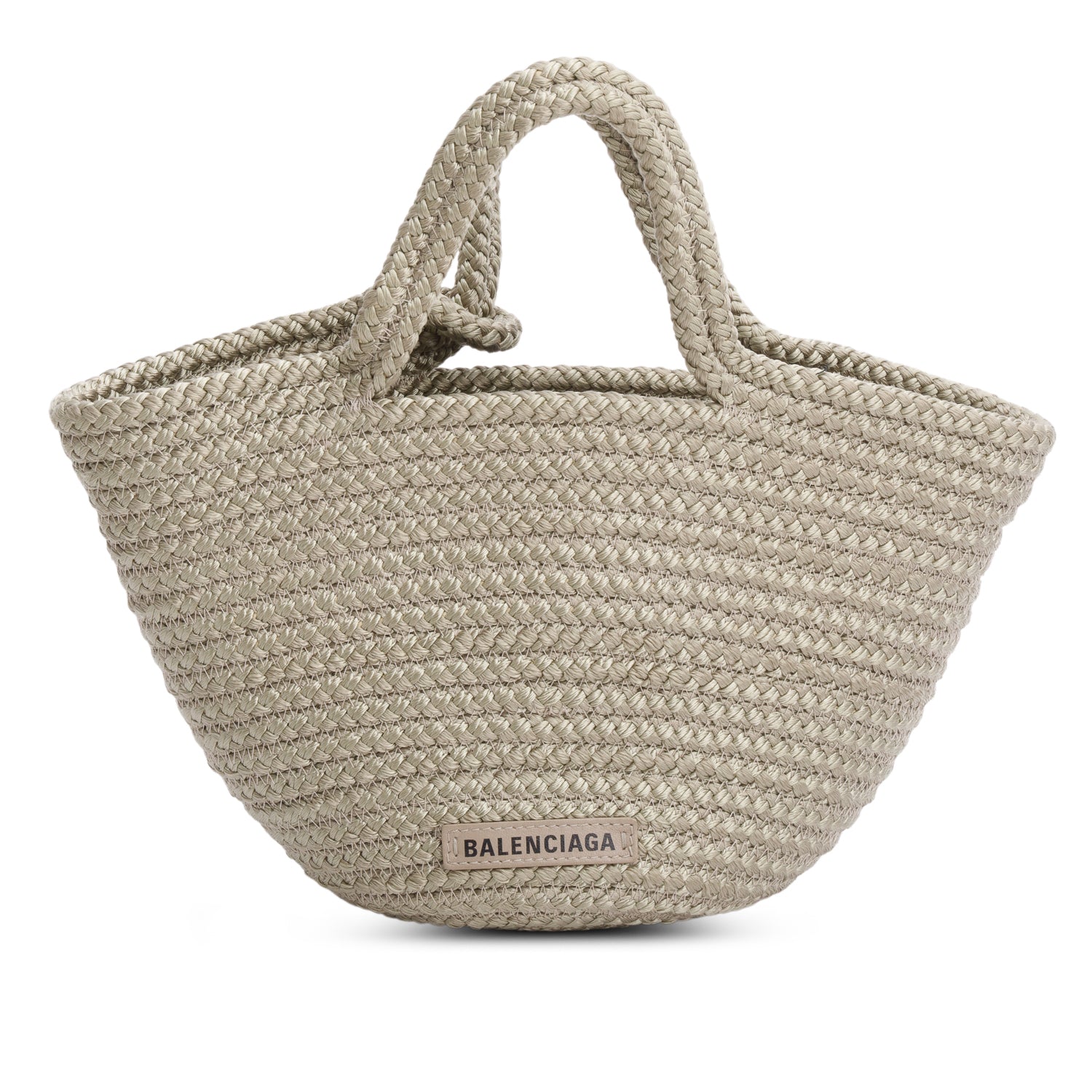 Balenciaga Small Ibiza Basket Bag Raffia Woven Travel Bag