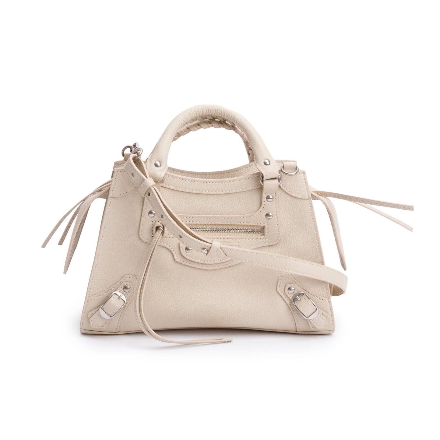 Balenciaga Calfskin Neo Classic Xs City Bag Leather Beige Travel Bag
