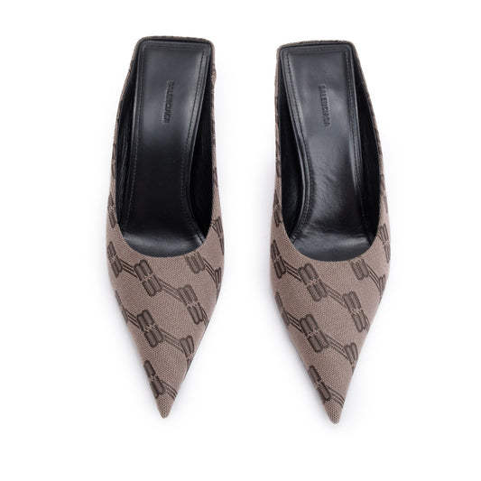 Balenciaga Bb Knife Mules Size36 Travel Bag Monogram Beige