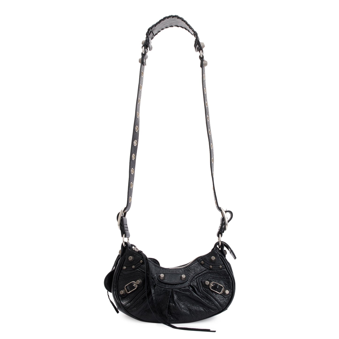 Balenciaga Arena Calfskin Le Cagole Xs Shoulder Bag Leather Black Bag 47467