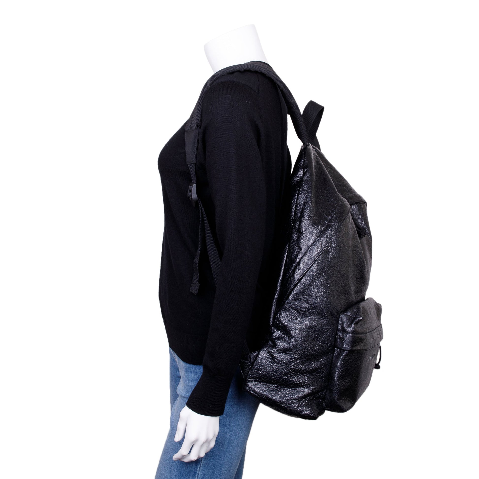 Balenciaga Arena Lambskin Explorer Backpack Leather Black