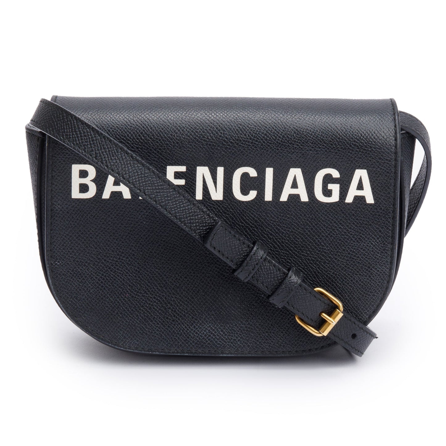 Balenciaga Extra Ville Day Crossbody Bag Leather Black