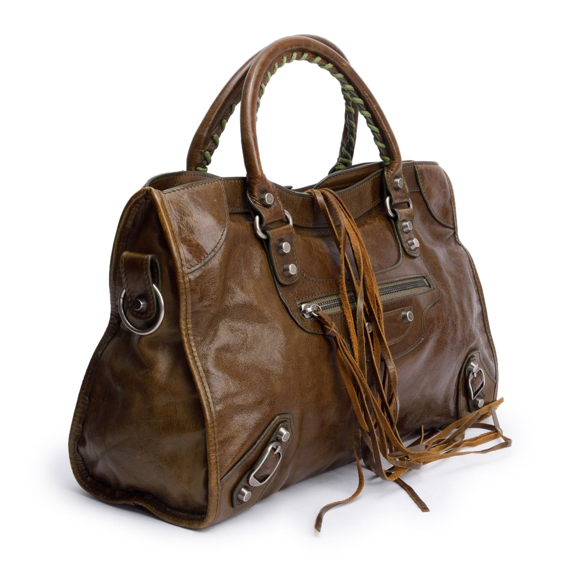 Balenciaga Agneau Le City Bag Leather Brown Travel Bag Bag 58230