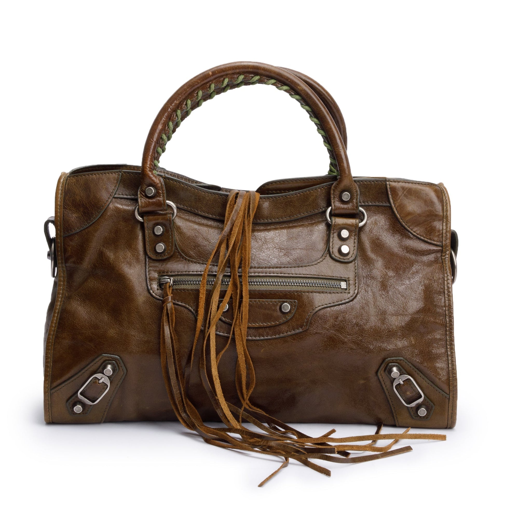 Balenciaga Agneau Le City Bag Leather Brown Travel Bag Bag 58230