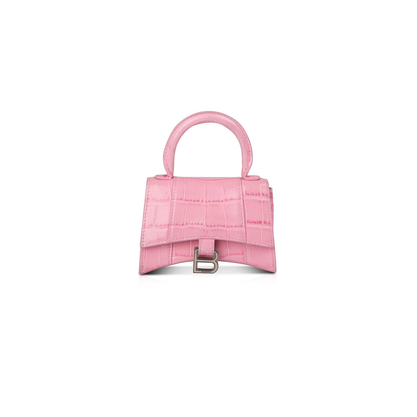 Balenciaga Croc Embossed Hourglass Bag Mini Travel Bag