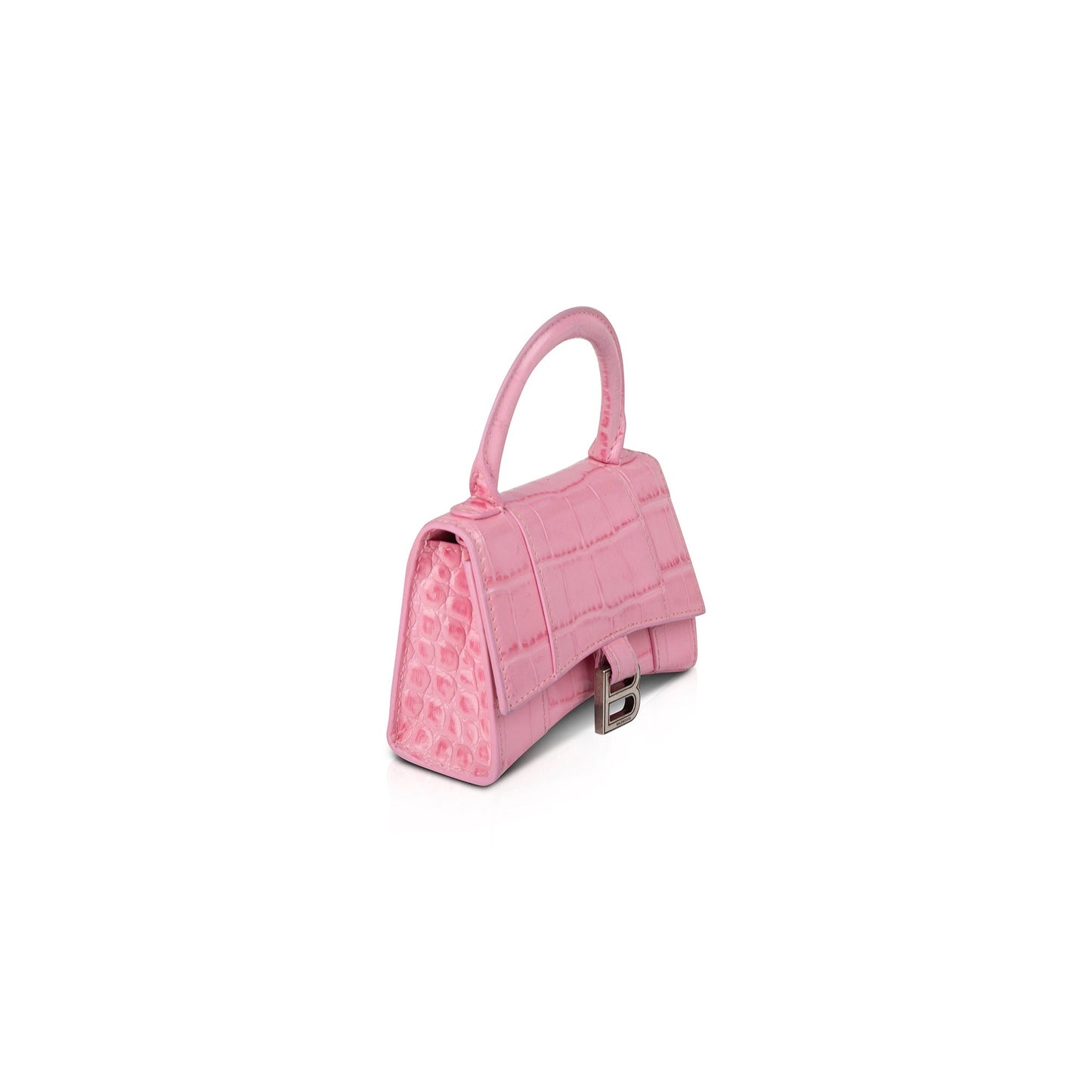 Balenciaga Croc Embossed Hourglass Bag Mini Travel Bag