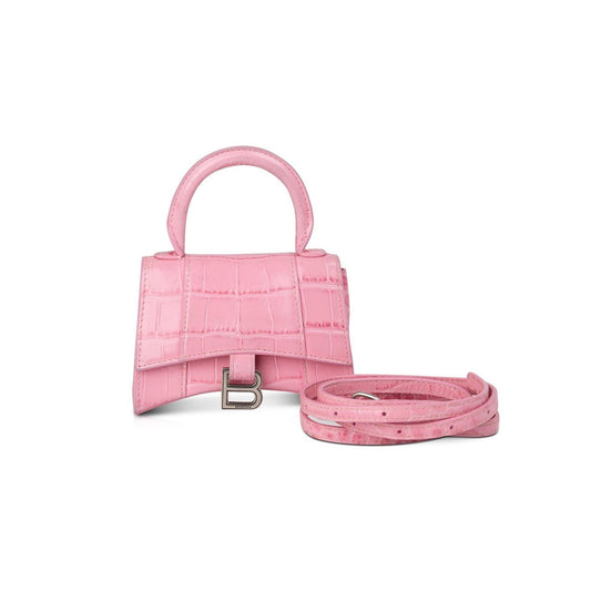 Balenciaga Croc Embossed Hourglass Bag Mini Travel Bag