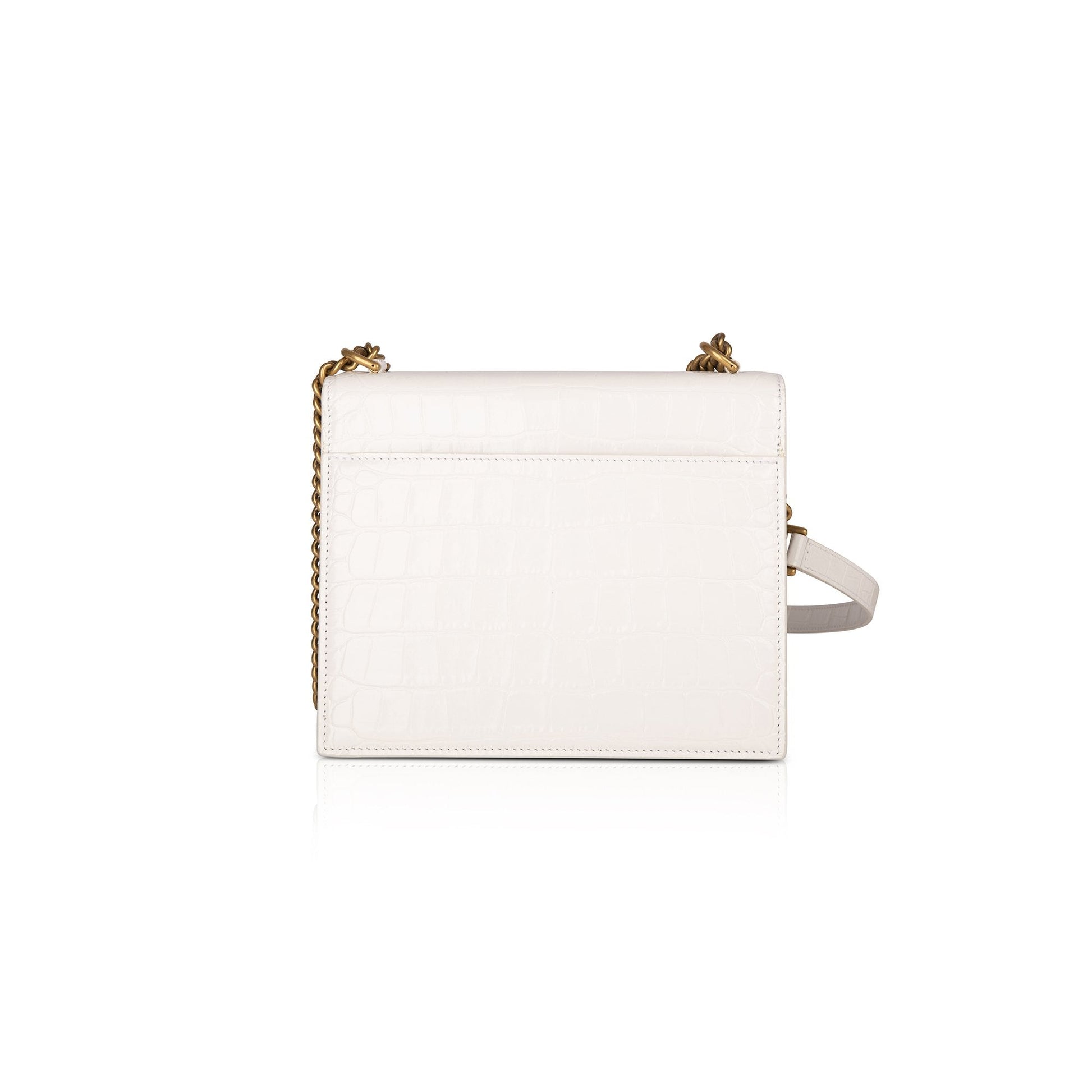 Balenciaga Croc Embossed Sharp Bag Chain Travel Bag