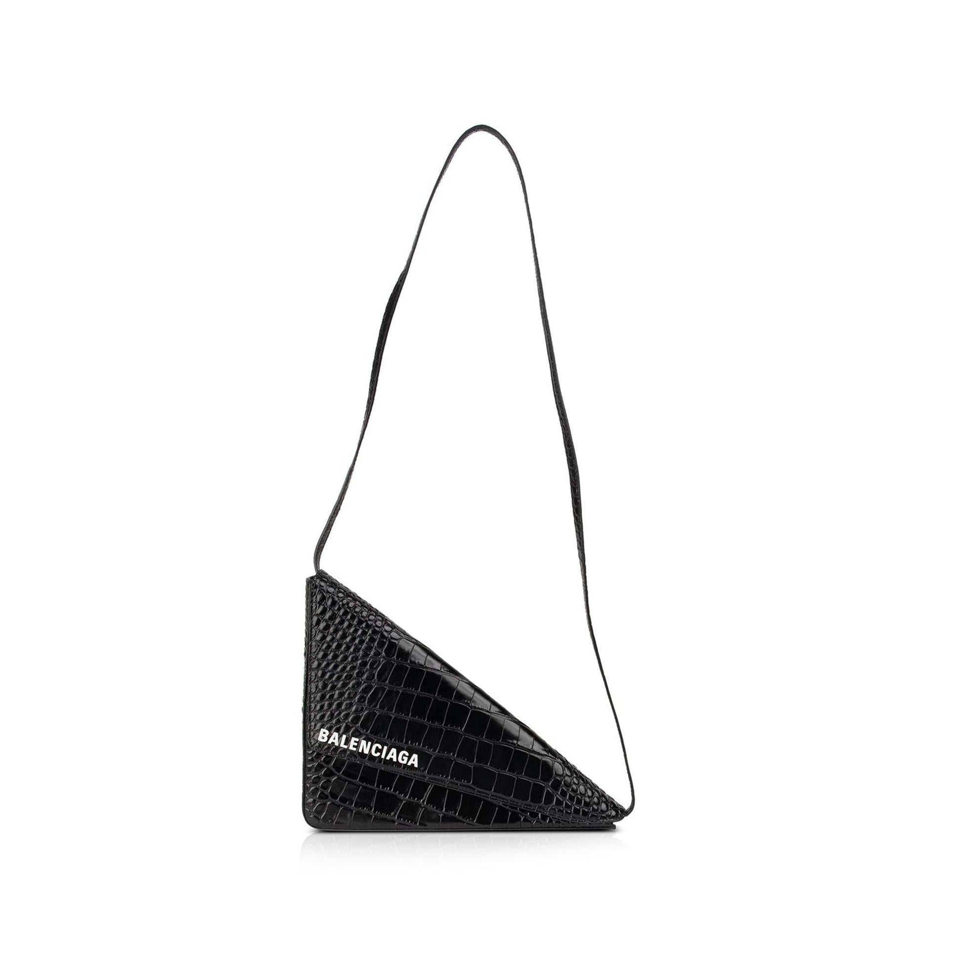 Balenciaga Croc Embossed Triangle Bag Travel Bag