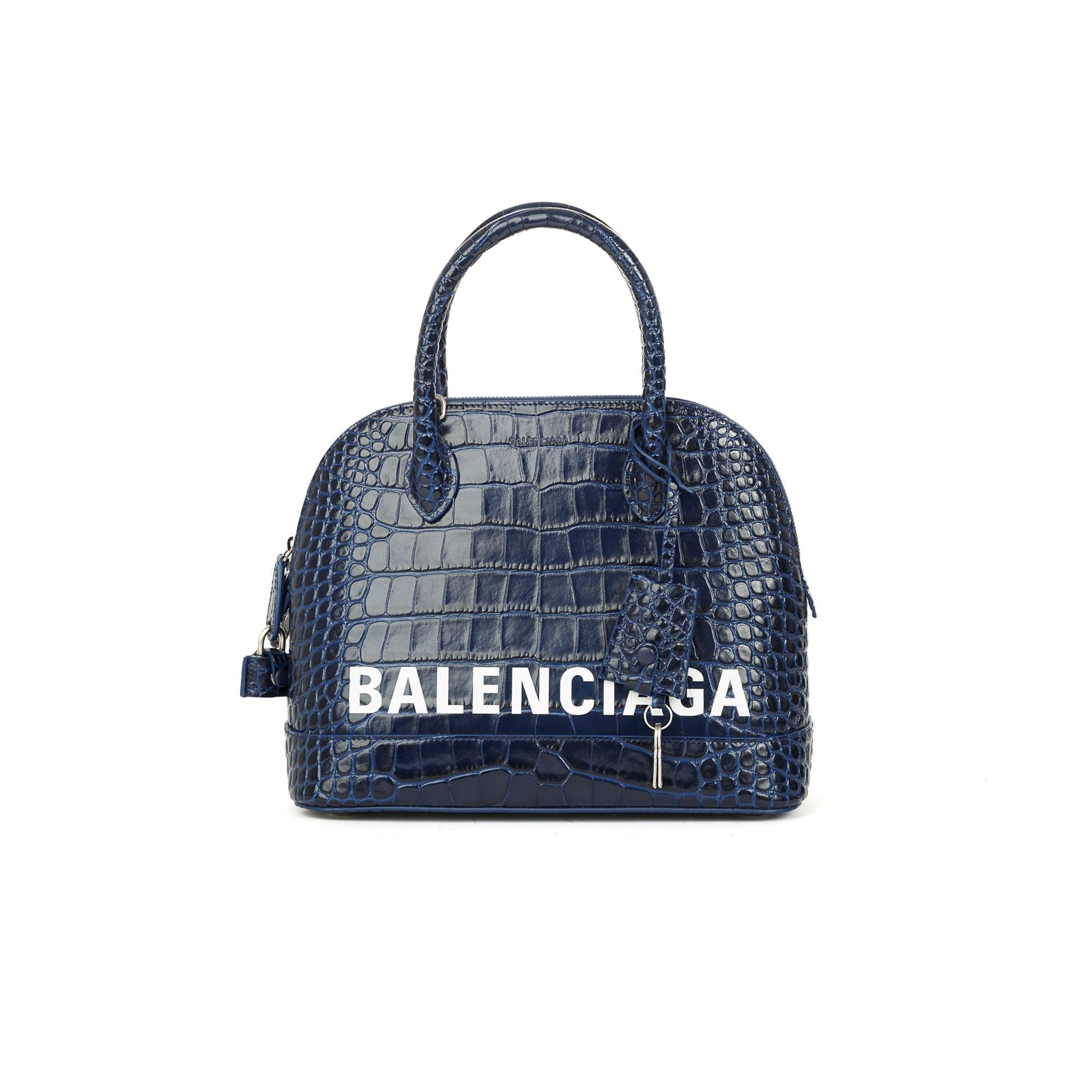 Balenciaga Croc Embossed Ville Top Handle Bag Travel Bag