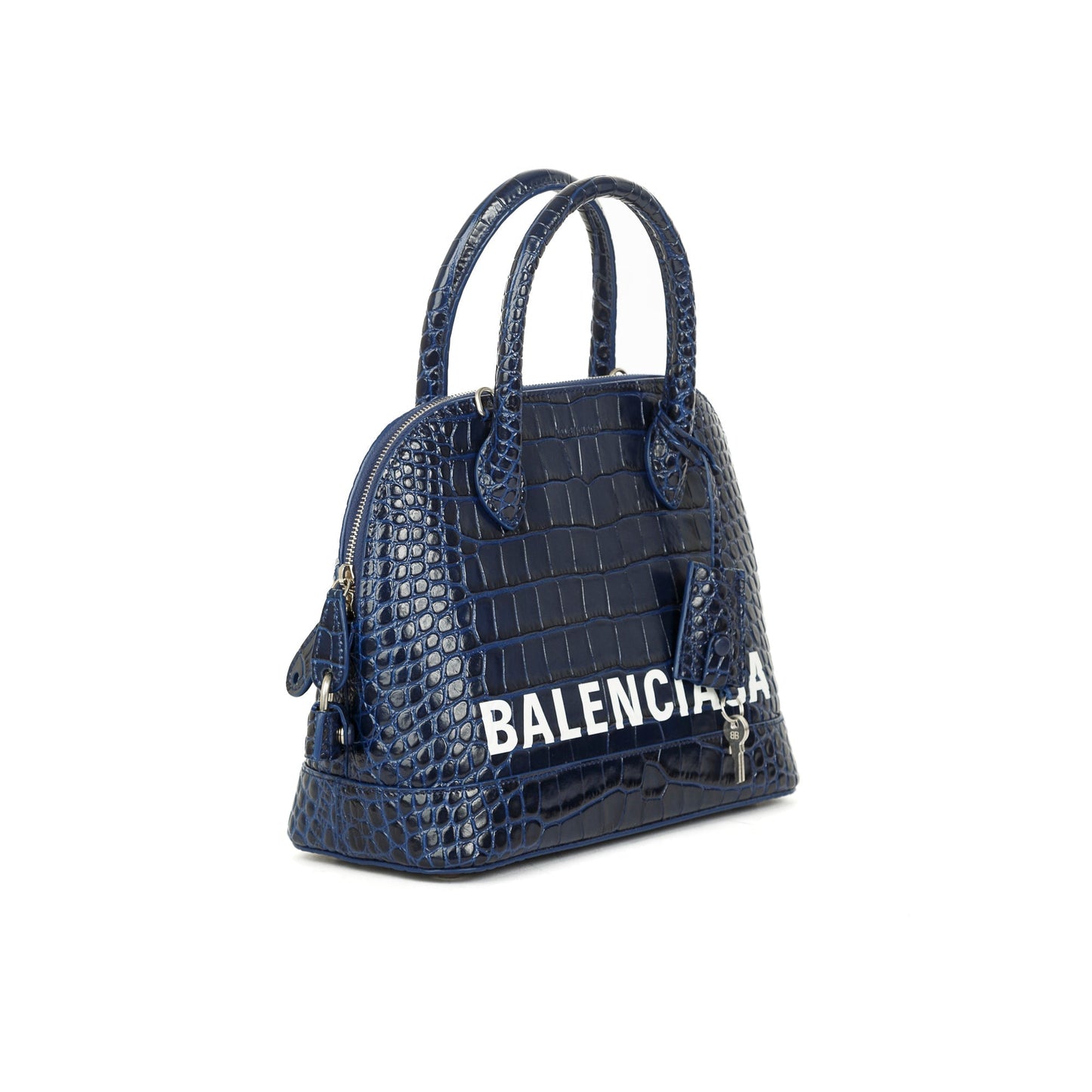 Balenciaga Croc Embossed Ville Top Handle Bag Travel Bag