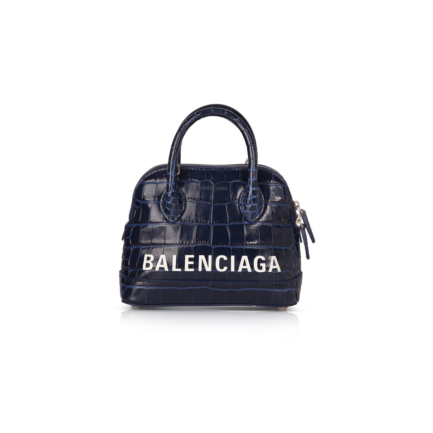 Balenciaga Croc Embossed Ville Xxs Top Handle Bag Travel Bag