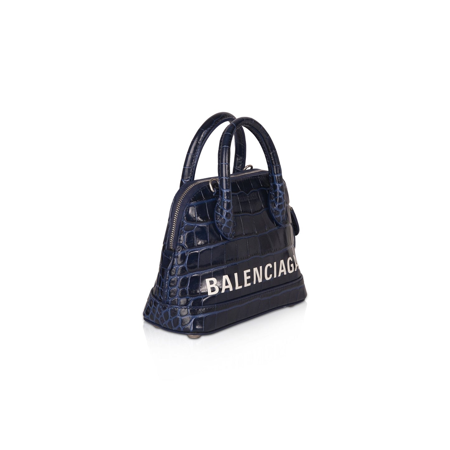 Balenciaga Croc Embossed Ville Xxs Top Handle Bag Travel Bag