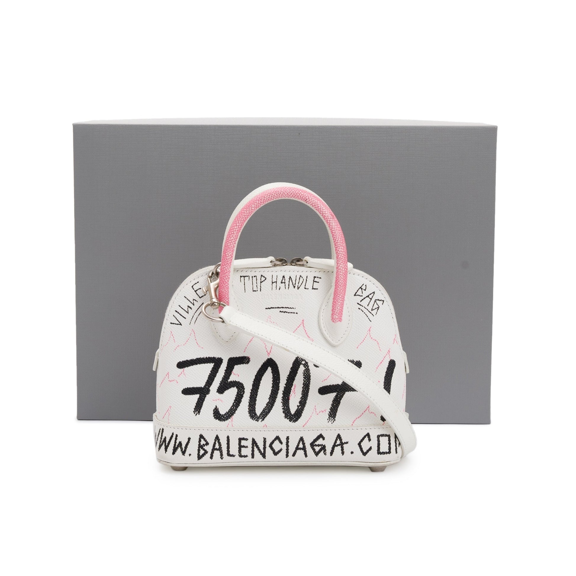 Balenciaga Graffiti Ville Xxs Top Handle Bag Travel Bag