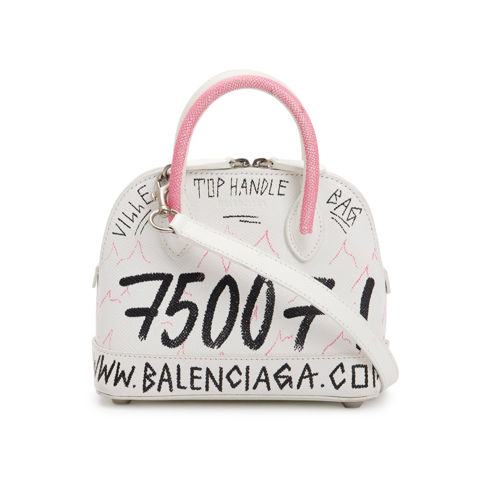 Balenciaga Graffiti Ville Xxs Top Handle Bag Travel Bag
