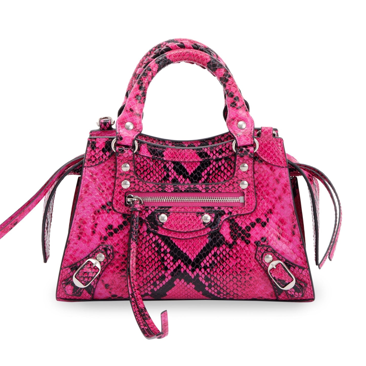 Balenciaga Python Embossed Neo Classic City Bag Mini Travel Bag