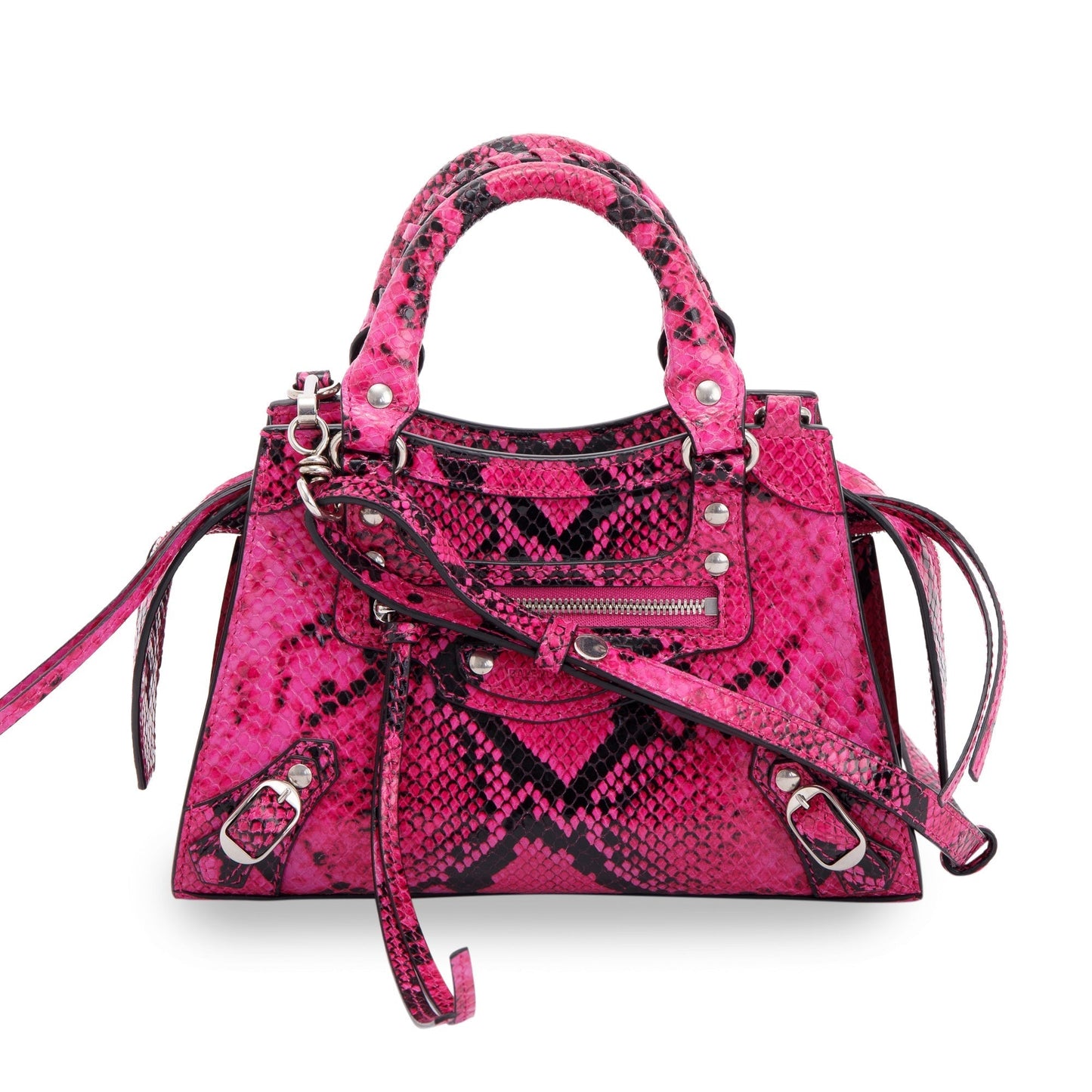 Balenciaga Python Embossed Neo Classic City Bag Mini Travel Bag