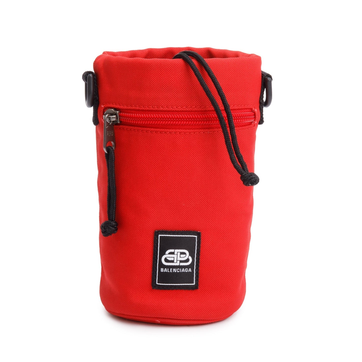 Balenciaga Bb Water Bottle Holder Crossbody Canvas Red Crossbody Bag