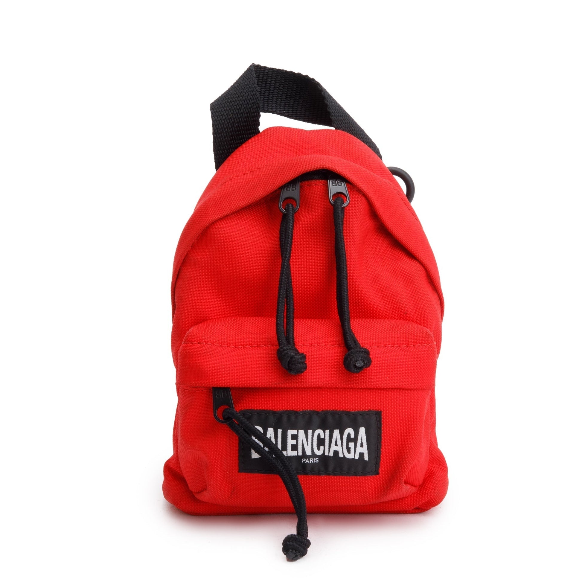 Balenciaga Oversized Backpack Crossbody Canvas Red Crossbody Bag