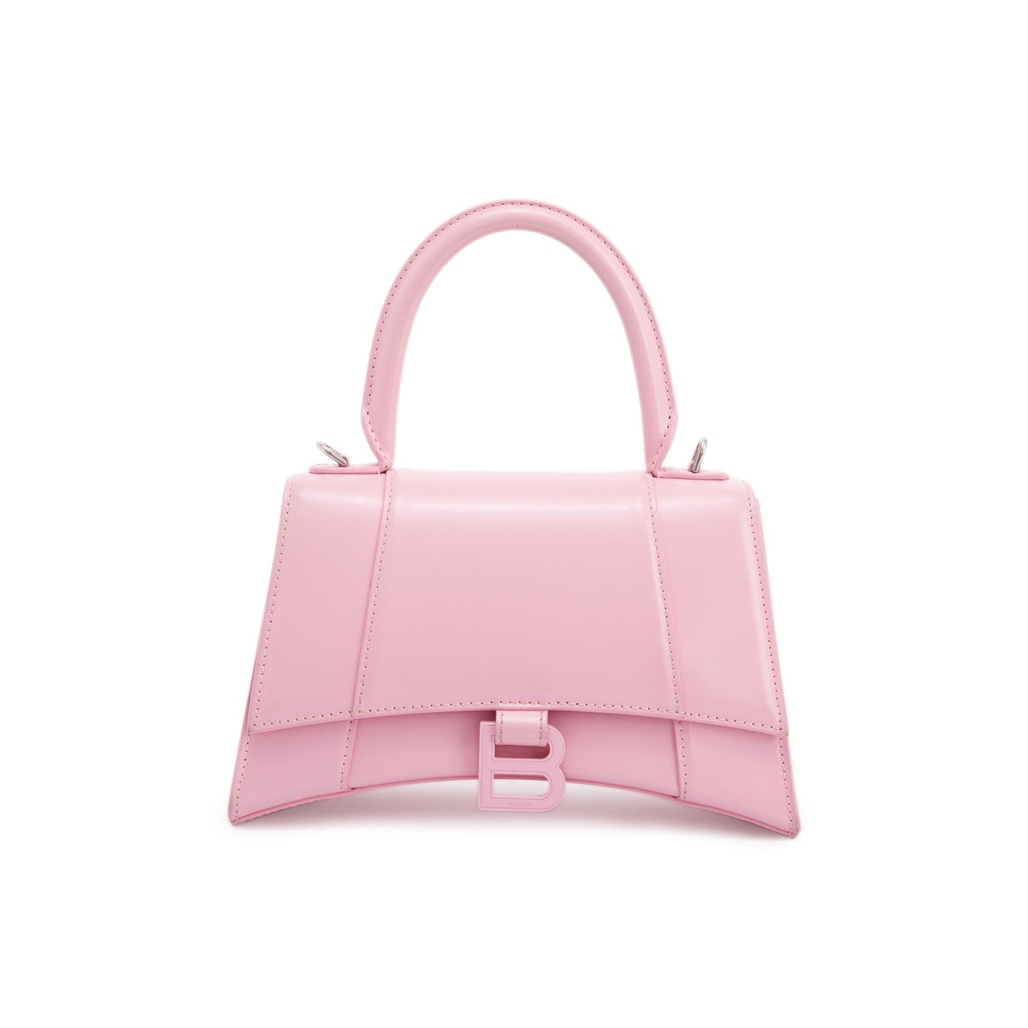 Balenciaga Hourglass Top Handle Bag Pink Small Travel Bag