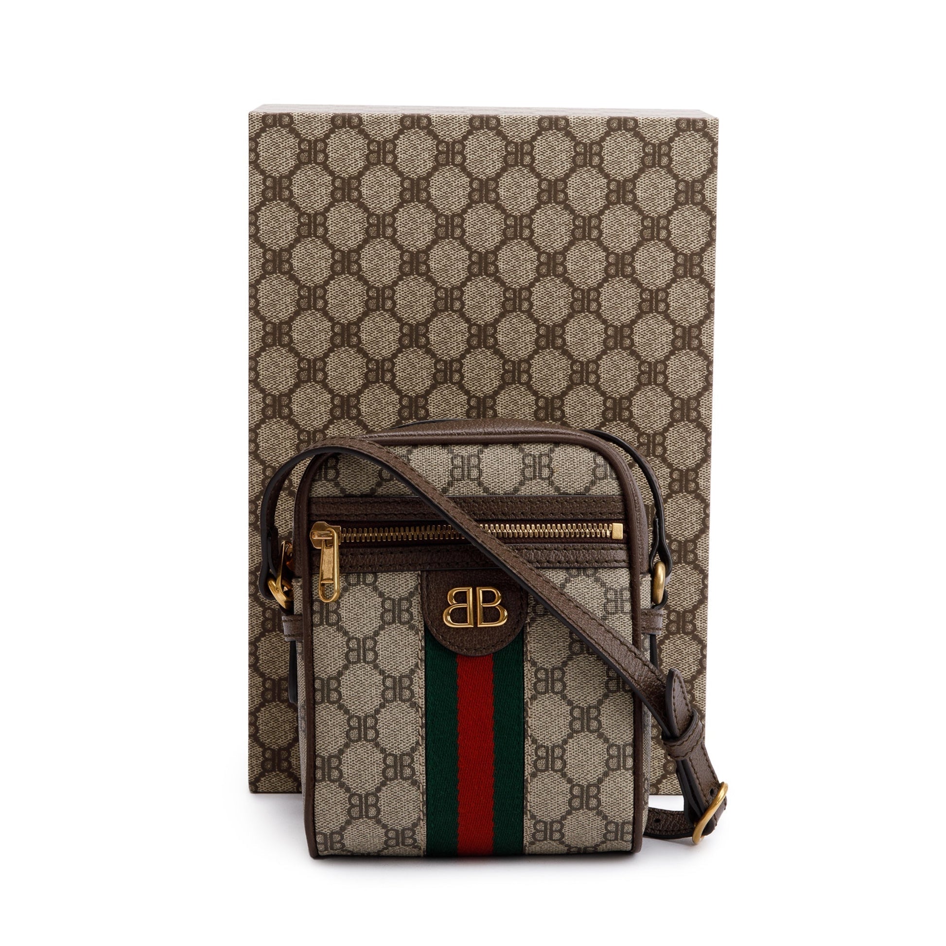 Gucci Balenciaga The Hacker Project Bb Supreme Web Canvas Mini Crossbody Bag