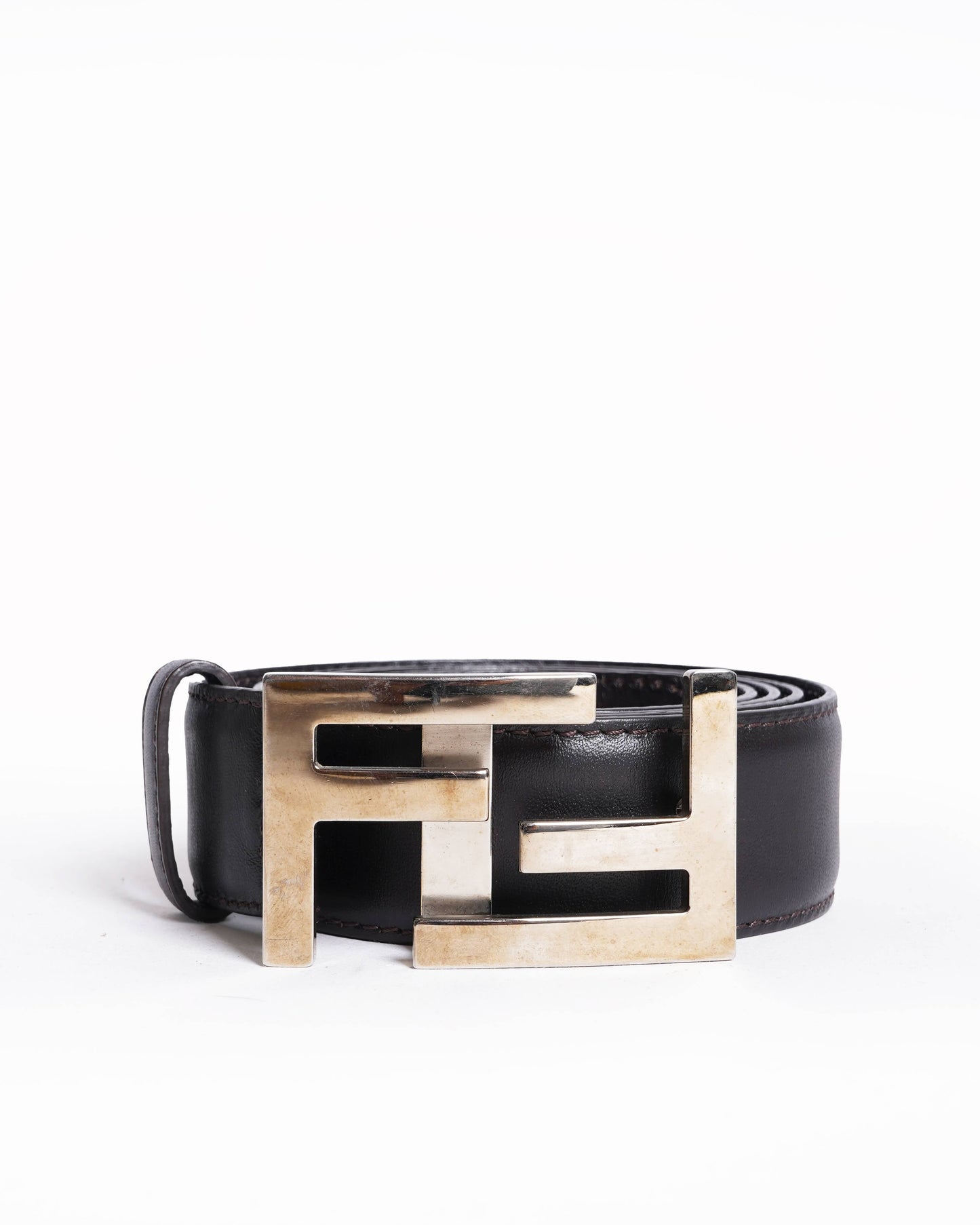 Fendi Handbag women's Squared FF Belt Leather Logo