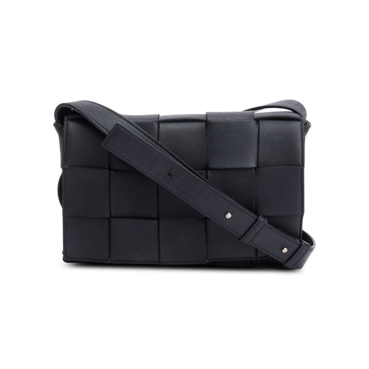 Bottega Veneta Intrecciato Cassette Bag Black Travel Bag