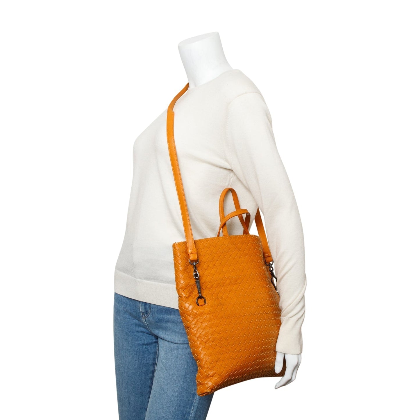 Bottega Veneta Intrecciato Tote Leather Brown Tote Bag
