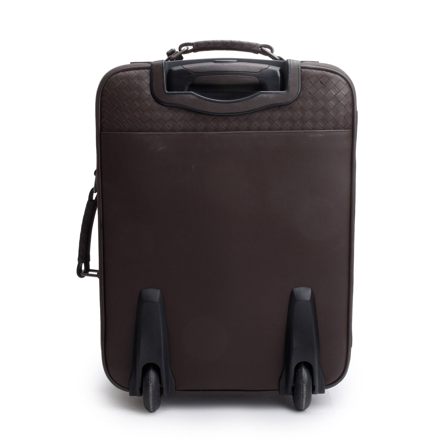 Bottega Veneta Intrecciato Carry On Trolly Suitecase Travel Bag Leather Brown