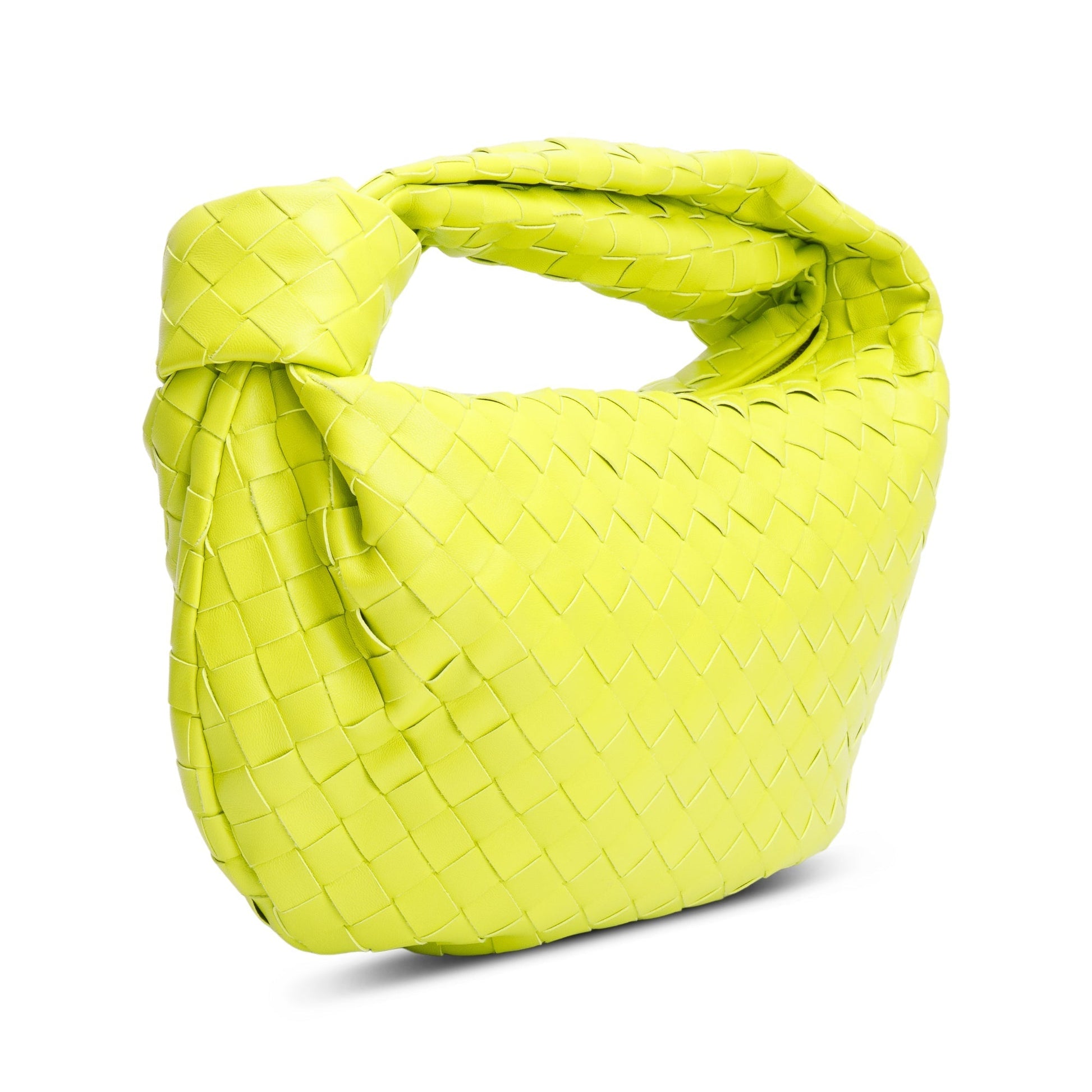 Bottega Veneta Kiwi Intrecciato Teen Jodie Bag Leather Travel Bag